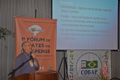 Gestão e administração de associações é tema de palestra no Fórum de Debates