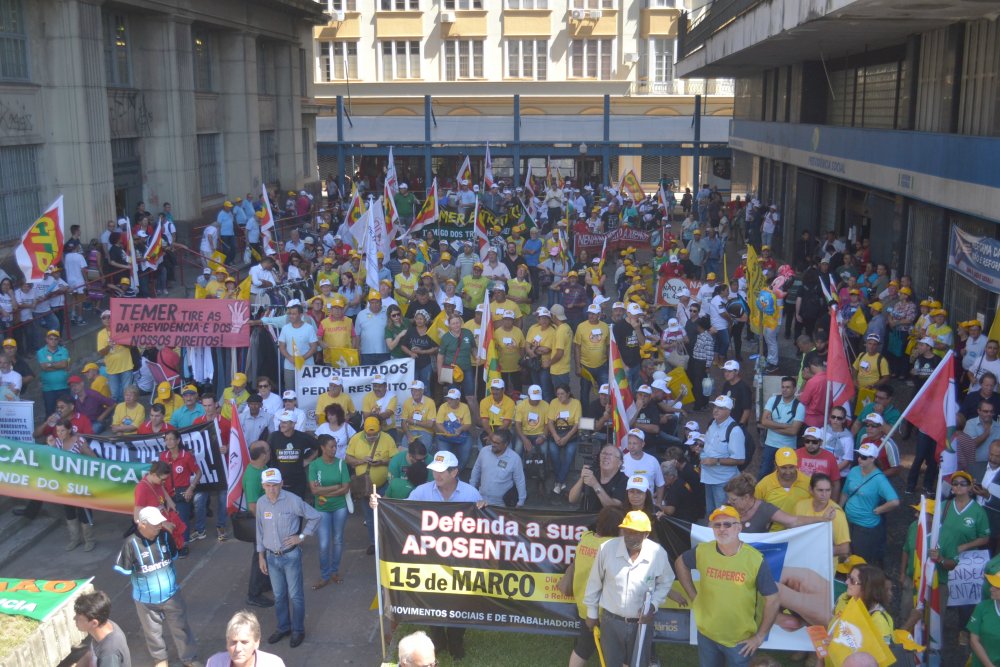 FETAPERGS convoca aposentados para a mobilização nacional de sexta-feira